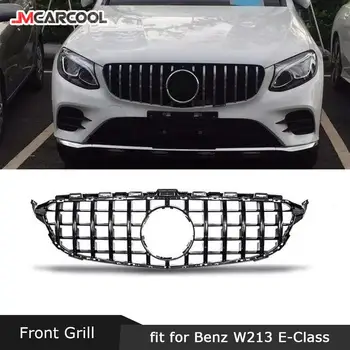 ABS Сетчатая Решетка Переднего Бампера для Подтяжки Лица Mercedes Benz W213 C238 E200 E250 E300 E320 E350 AMG 2016-2019 Решетка в стиле GT