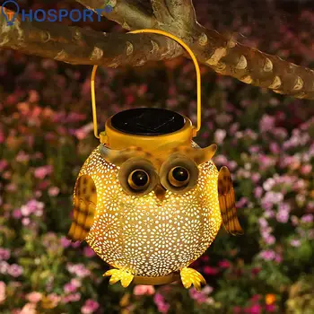 Декоративный светильник Iron Art Garden Owl Открытый Солнечный фонарь IP44 Водонепроницаемый Солнечный светильник для декора внутреннего двора, лампа для ландшафтной атмосферы