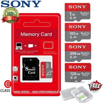 Оригинальная SONY Micro TF SD-карта USB C-концентратор 1 ТБ 256 ГБ 128 ГБ 64 ГБ Карта памяти класса 10 256 128 ГБ SD-карта Micro TF Memorycard